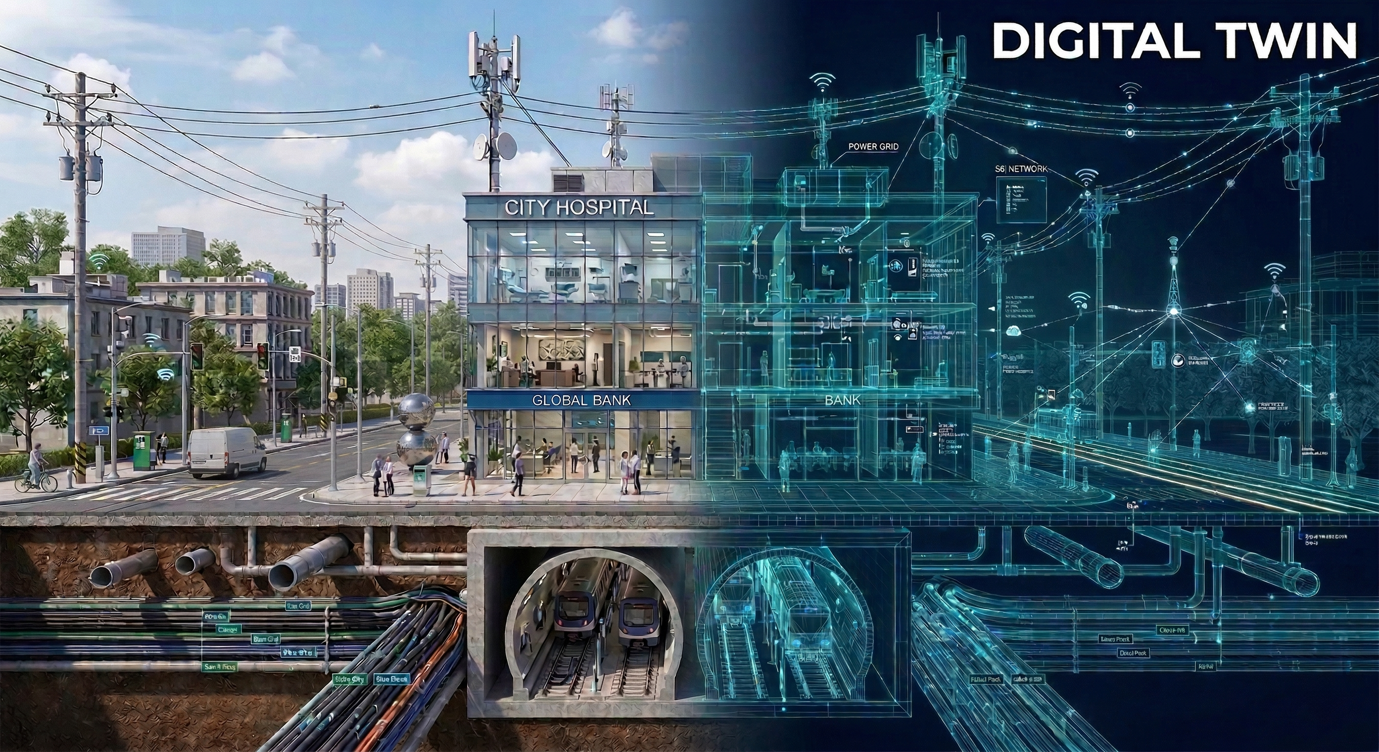 Digital twin of smart city critical infrastructure